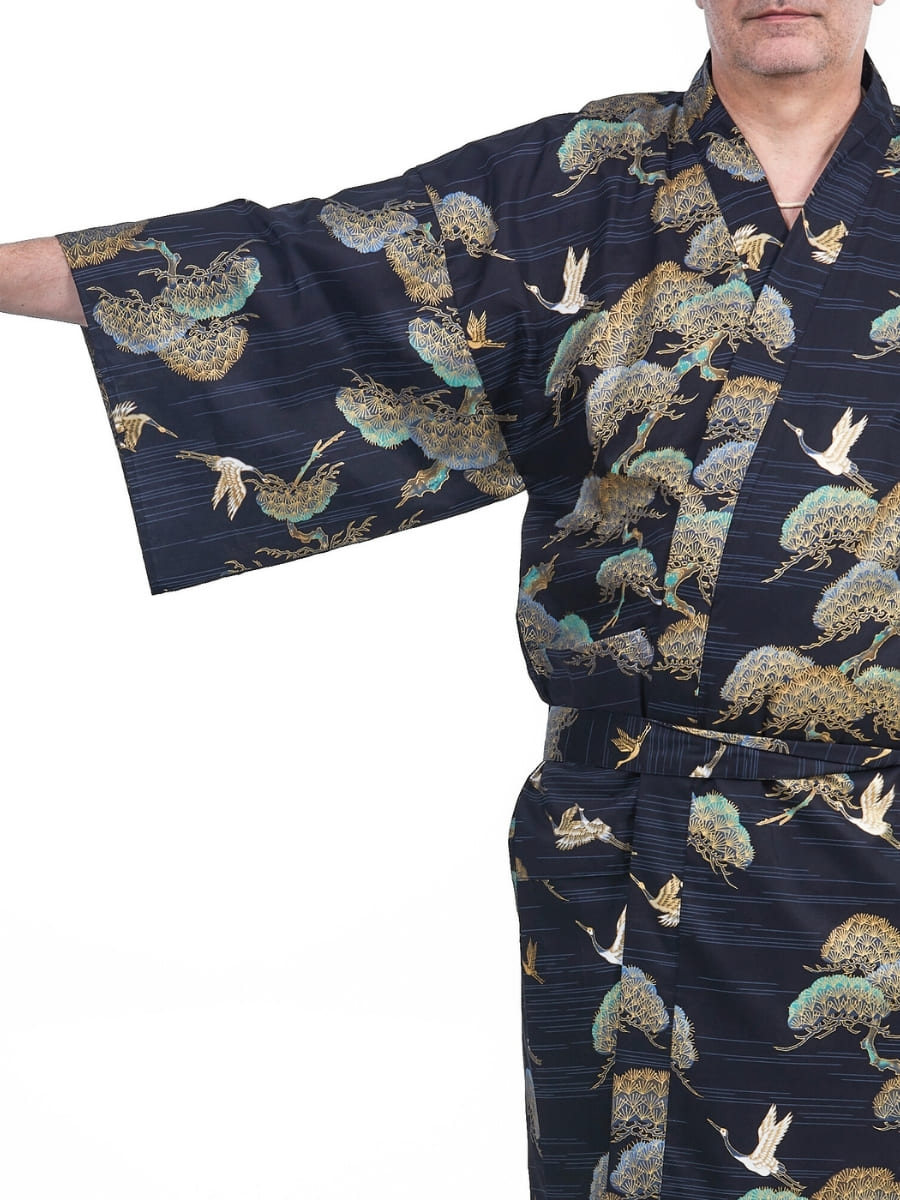 Happi Kimono Heren – Crane & Pine One Size