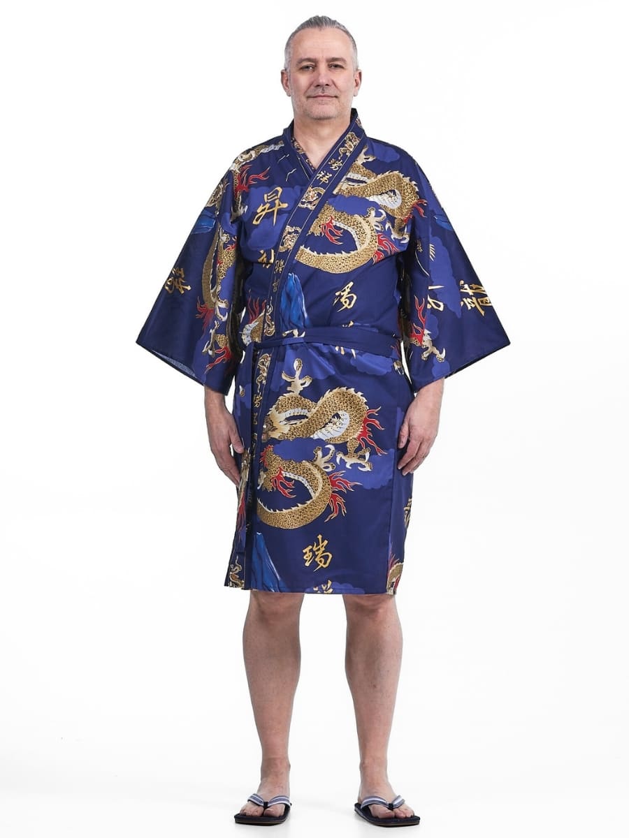 Happi Kimono Heren – Draak One Size