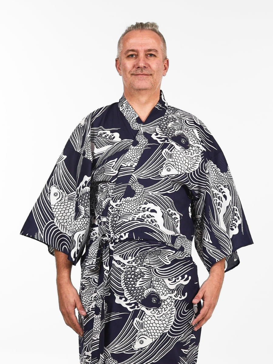 Happi Kimono Heren - Koi Karper One Size
