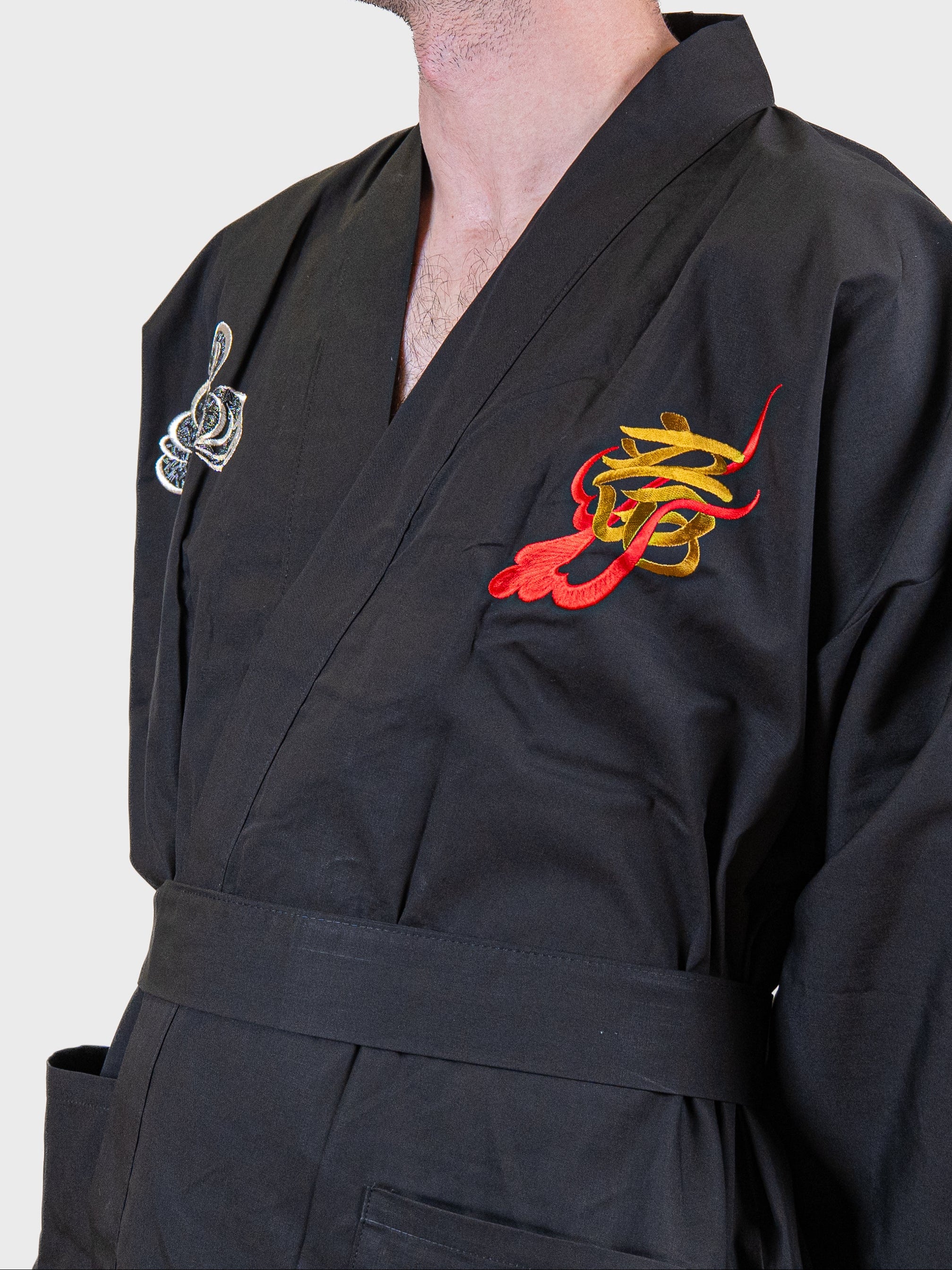 Heren Happi-kimono Oversized – Geborduurde Draak