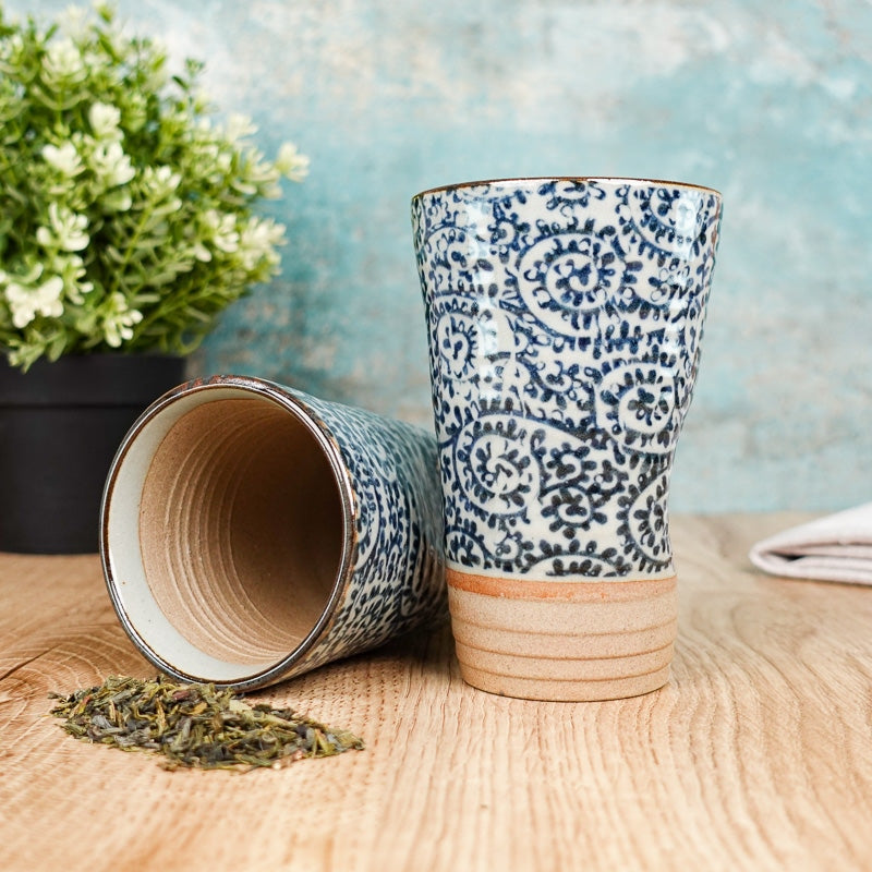 Hoge Japanse Beker - Blauw