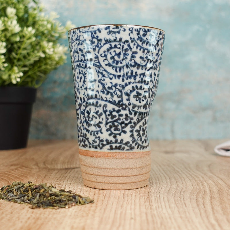 Hoge Japanse Beker - Blauw