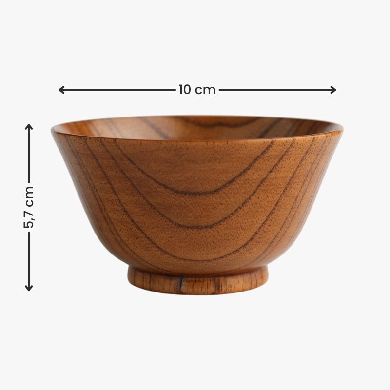 Houten Japanse Kom - Urushi