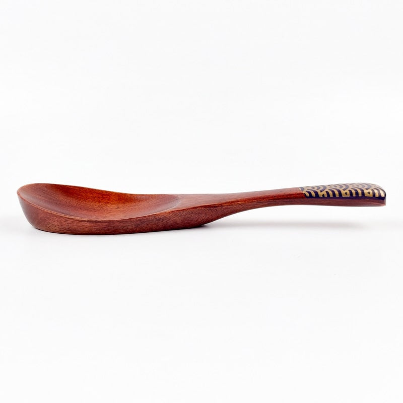 Houten Japanse Soeplepel - Blauw
