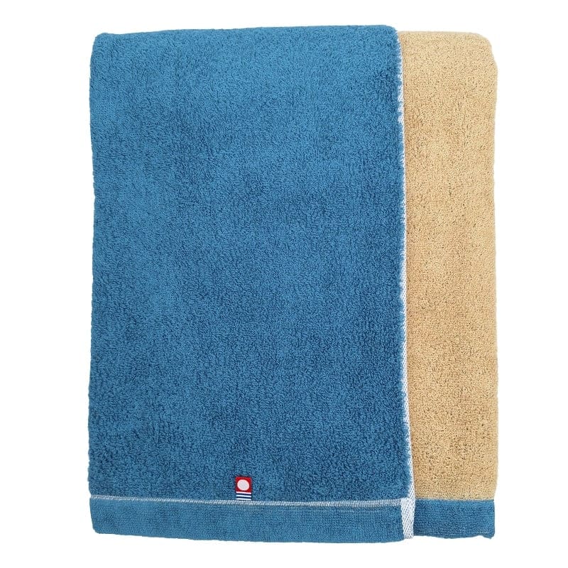 Imabari Handdoek - Tweekleurig Blauw