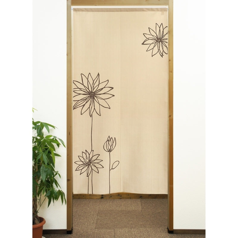 Japans Deurgordijn - Bloem 85 x 170 cm