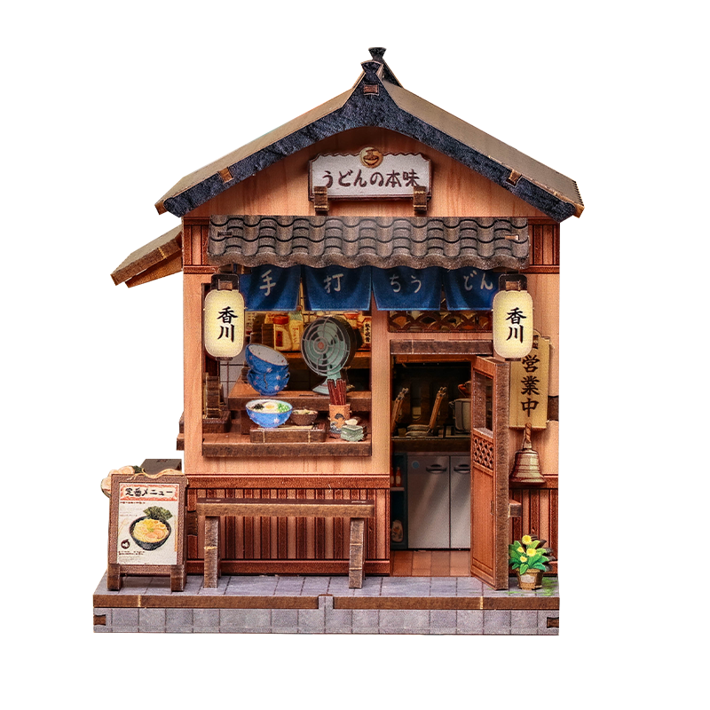 Japans Houten Mini Huisje Bouwpakket Kagawa Udon House