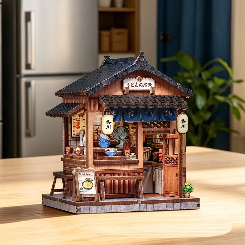 Japans Houten Mini Huisje Bouwpakket Kagawa Udon House