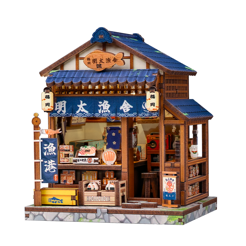 Japans Houten Mini Huisje Fukuoka Mentaiko Kitchen