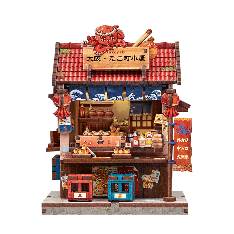 Japans Houten Mini Huisje Osaka Takoyaki