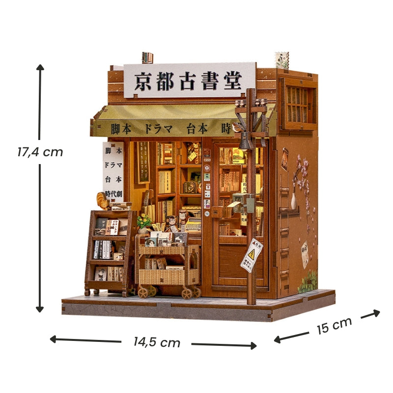 Japans Houten Miniatuurhuis Antique Bookery of Kyoto