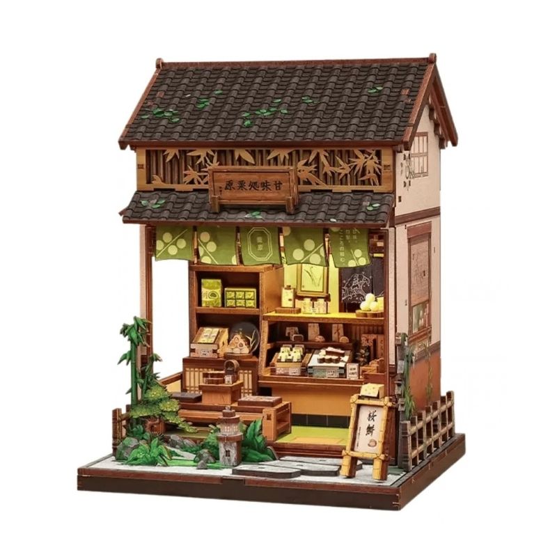 Japans Houten Miniatuurhuis Kanmi-Dokoro Theehuis