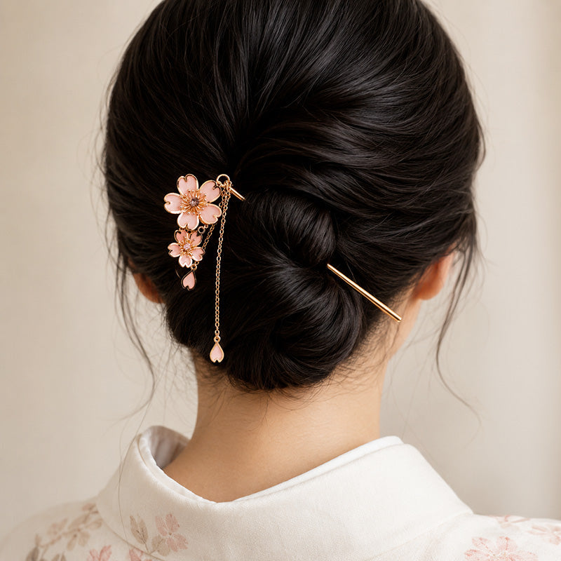 Japans Kanzashi - Sakura Bloemen