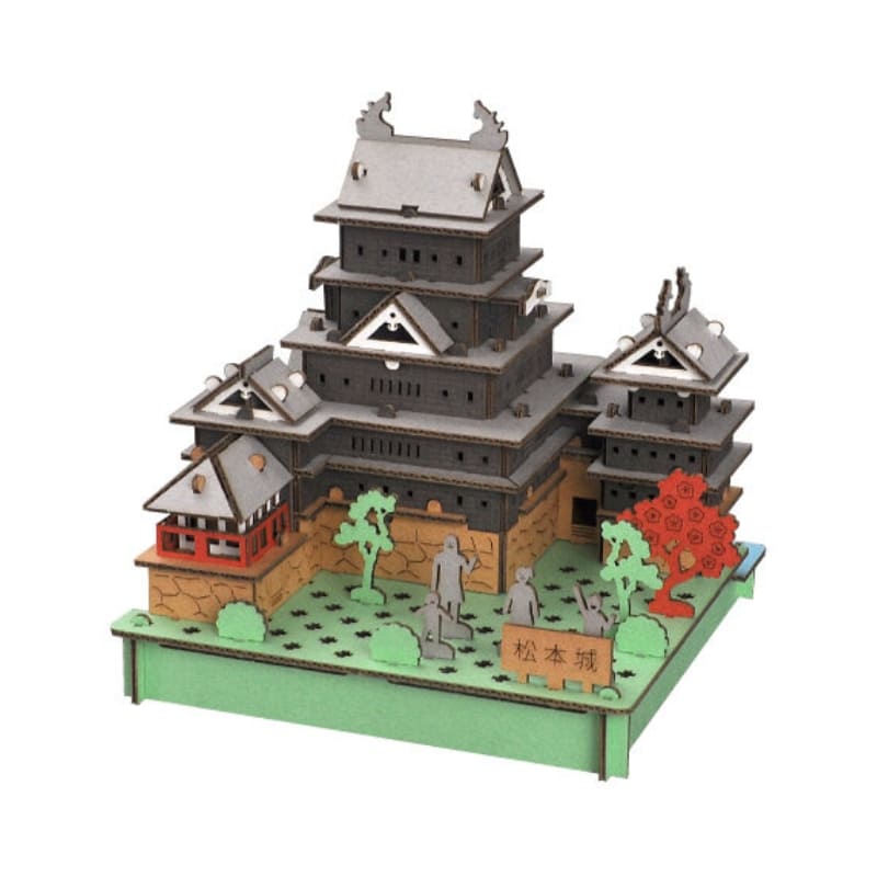Japans Karton Bouwpakket – Kasteel Matsumoto