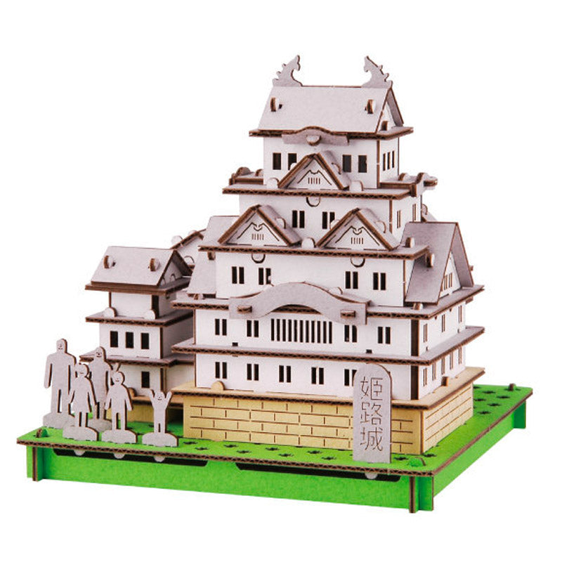 Japans Kartonnen Miniatuurbouwpakket – Himeji Kasteel