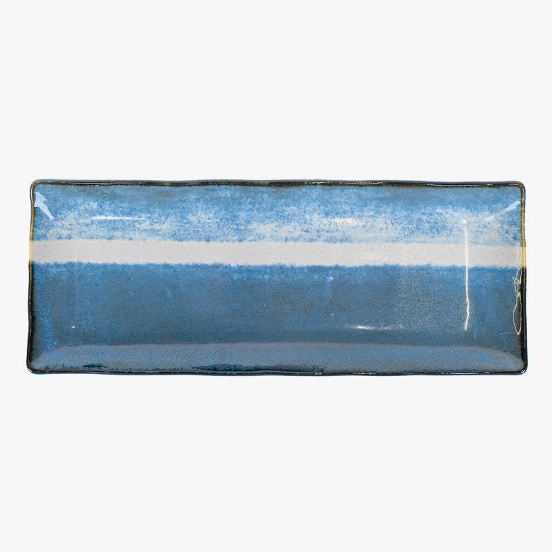 Japans Rechthoekig Bord – Blauw