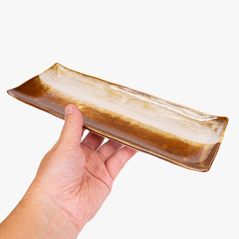 Japans Rechthoekig Bord – Bruin