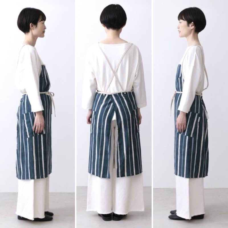 Japans Schort – Blauw Gestreept
