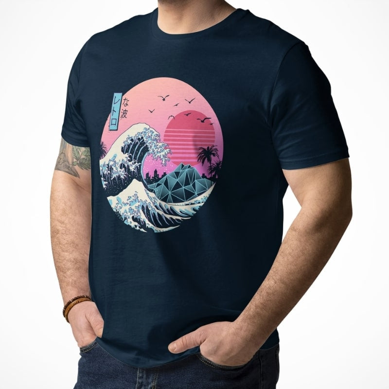 Japans T-Shirt - Retro Kanagawa