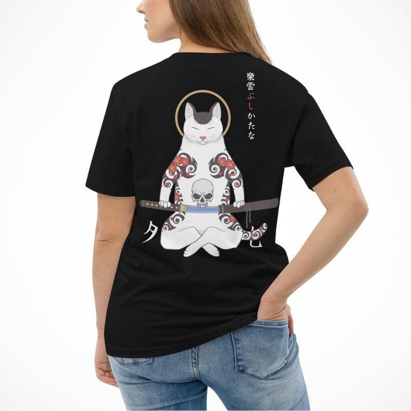 Japans T-Shirt - Samurai Cat