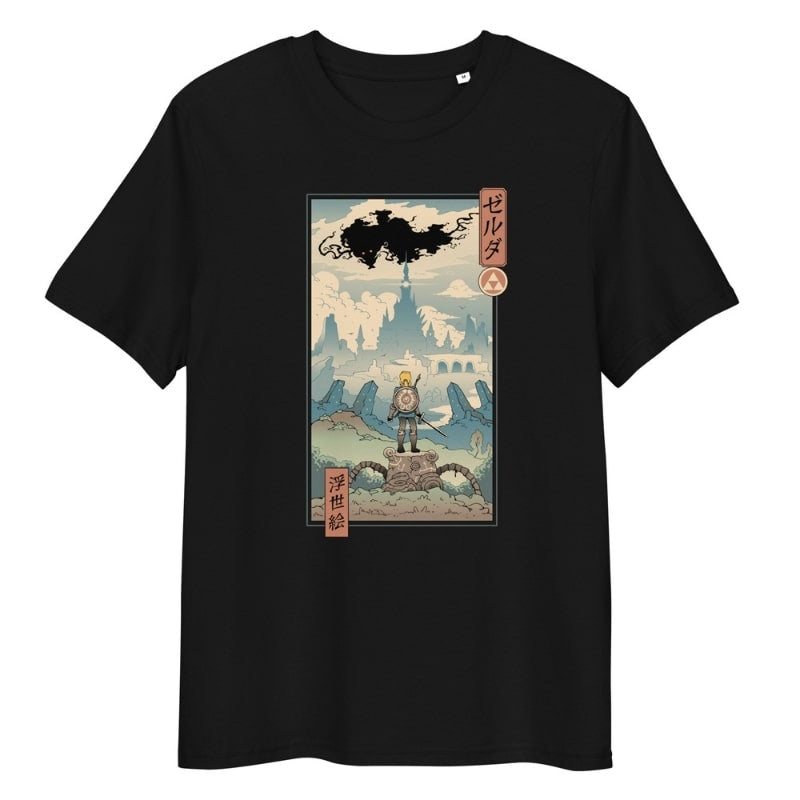 Japans T-Shirt - Ukiyo-e Legend S / Zwart