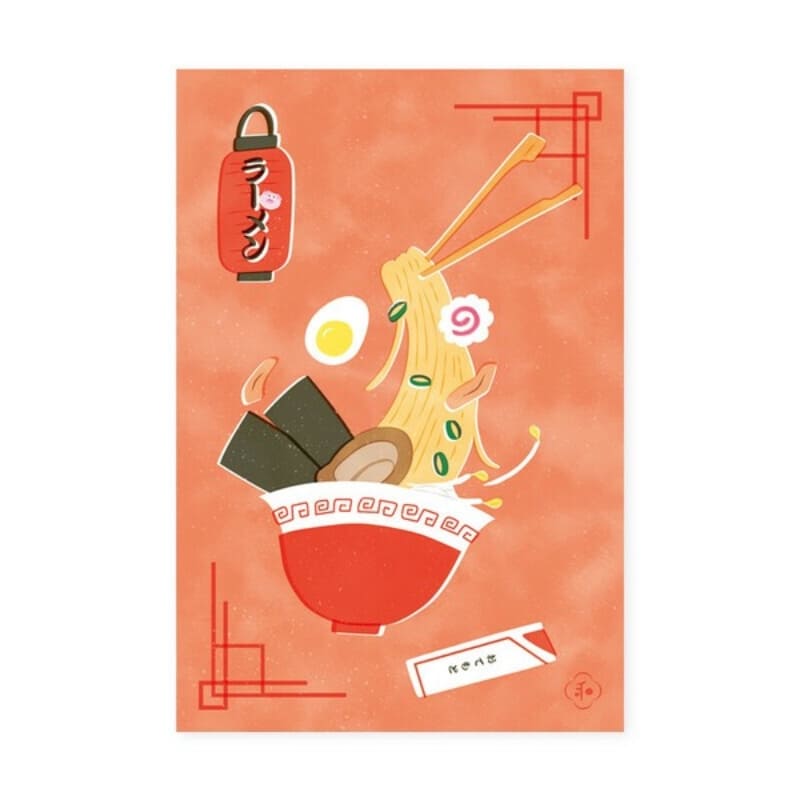 Japanse Ansichtkaart - Ramen