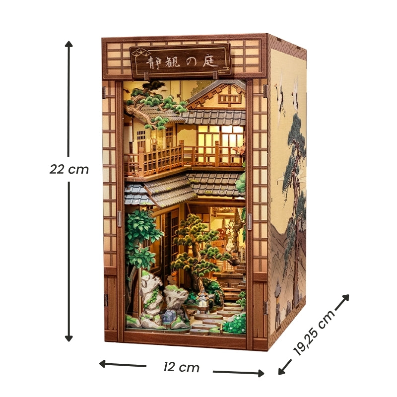 Japanse Book Nook Serene Courtyard