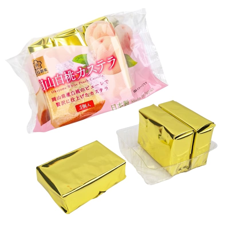 Japanse Castella Cake - Okayama Witte Perzik