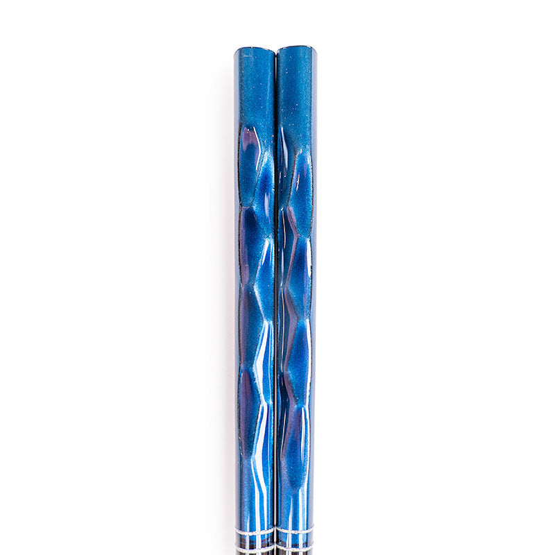 Japanse Eetstokjes - Blauw Gelakt
