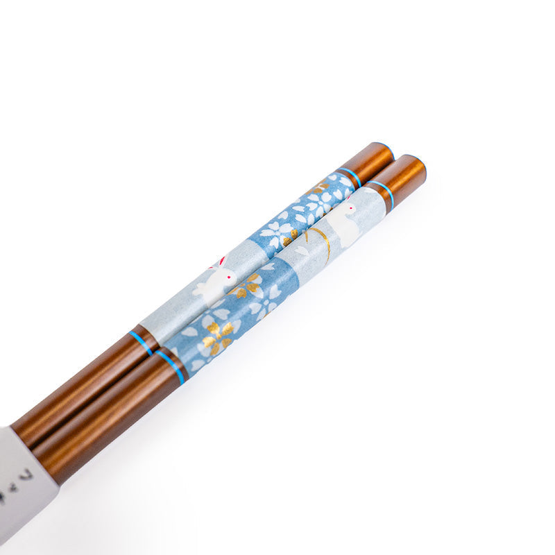 Japanse Eetstokjes - Blauwe Sakura Usagi