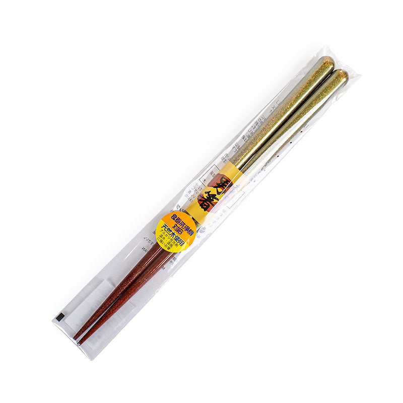 Japanse Eetstokjes - Breder Model Goud Glitter