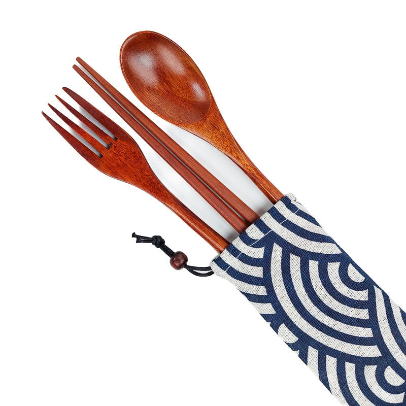 Japanse Eetstokjes Etui - Seigaiha