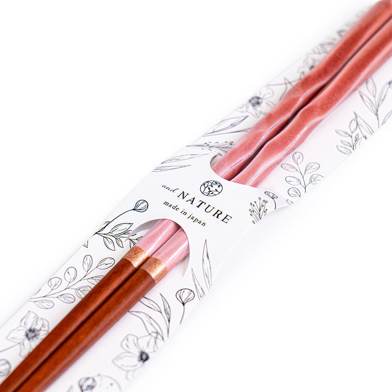 Japanse Eetstokjes - Golvend Roze Glitter