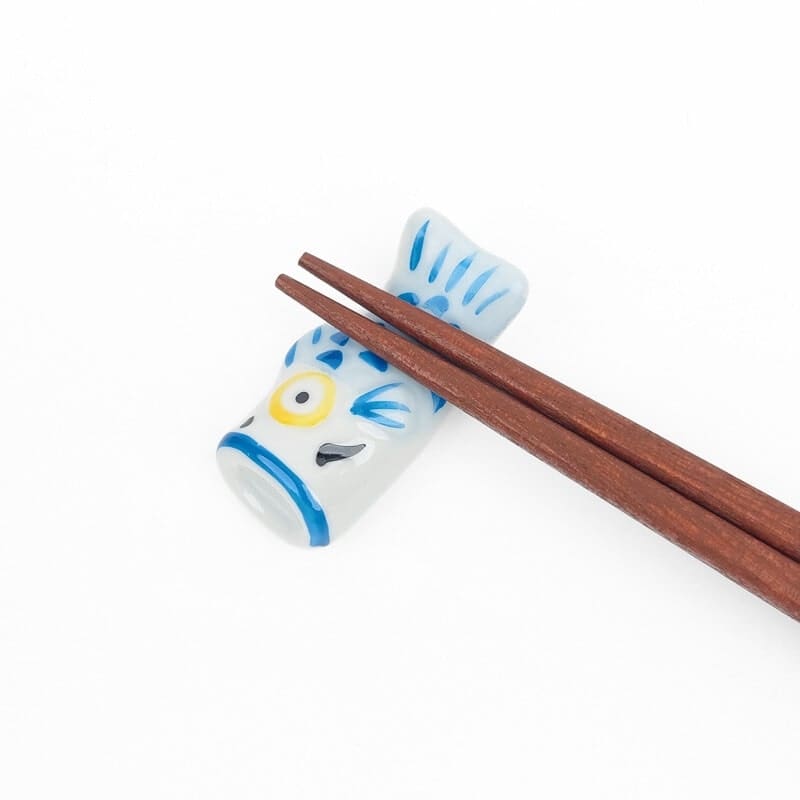 Japanse Eetstokjes Houder – Koinobori Blauw