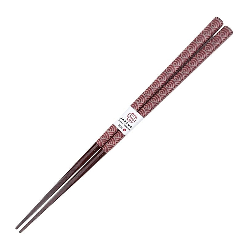 Japanse Eetstokjes – Seigaiha Rood
