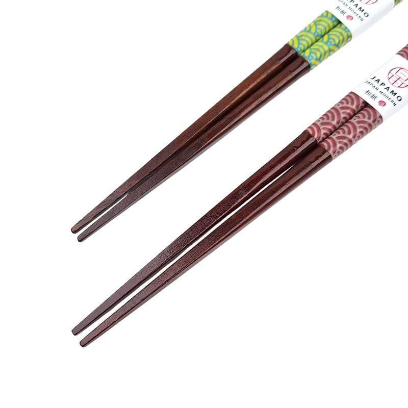 Japanse Eetstokjes – Seigaiha Rood