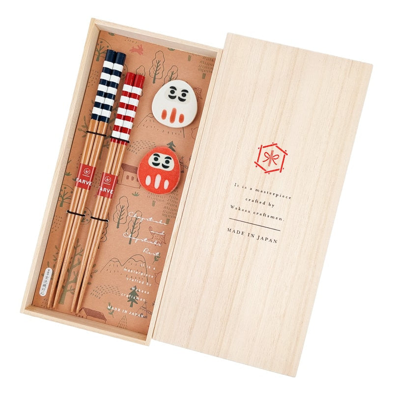Japanse Eetstokjes Set - Daruma