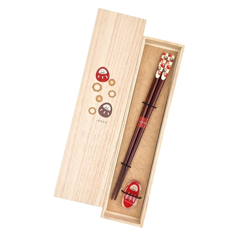 Japanse Eetstokjes Set – Daruma Motief