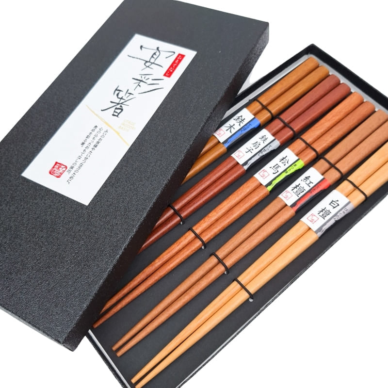 Japanse Eetstokjes Set – Natuurlijk Hout