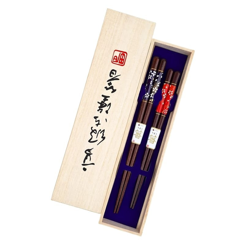 Japanse Eetstokjes Set – Rood & Blauw