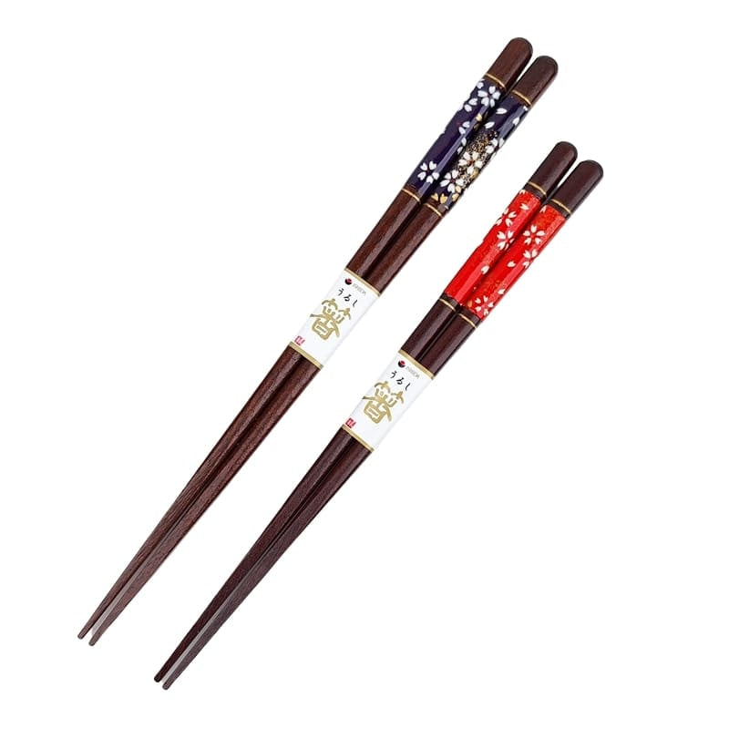 Japanse Eetstokjes Set – Rood & Blauw