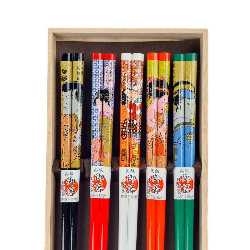 Japanse Eetstokjes Set - Ukiyo-e