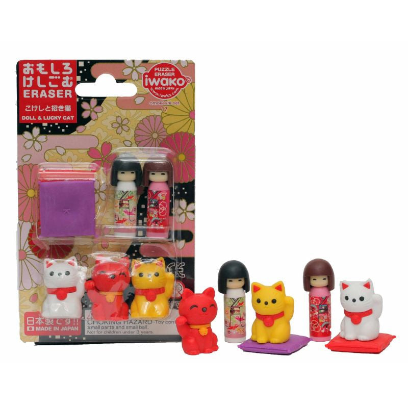 Japanse Gum - Iwako Maneki Kokeshi