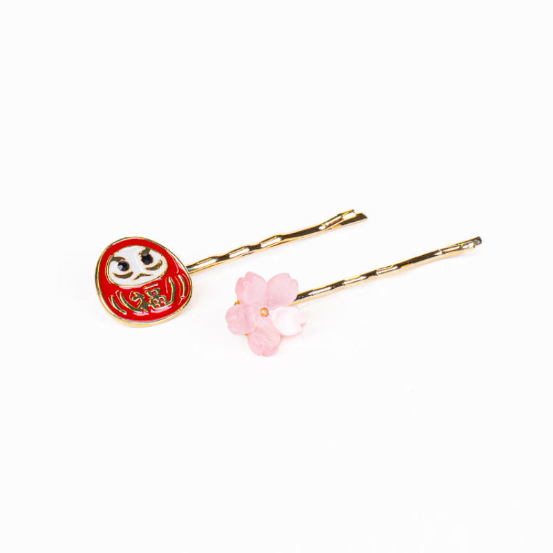 Japanse Haarspeldjes – Daruma & Sakura