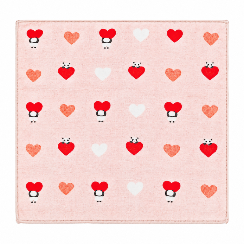 Japanse Handdoek - Panda van Gerecycled Katoen