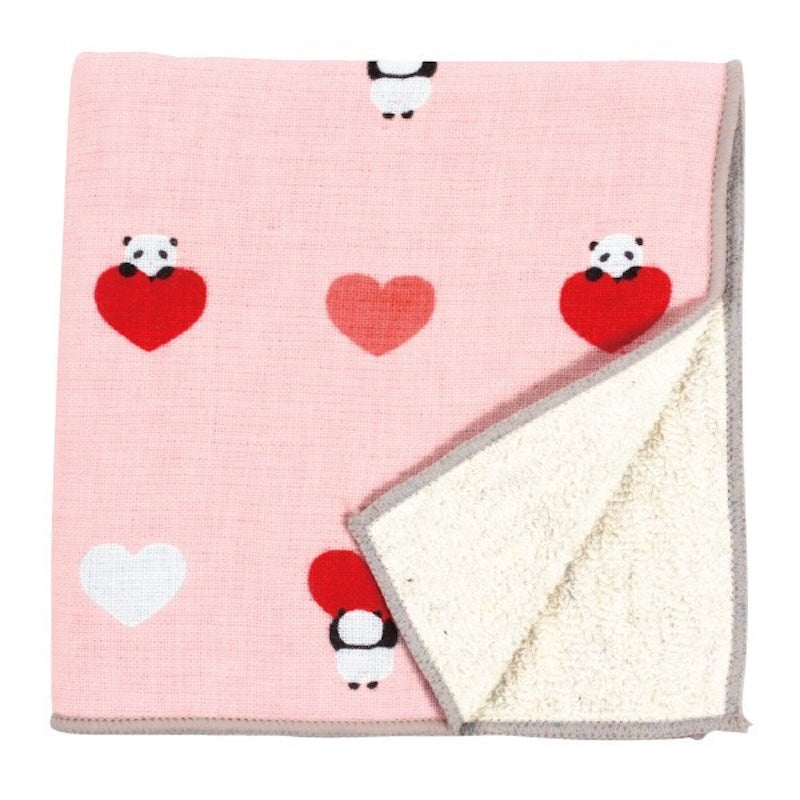 Japanse Handdoek - Panda van Gerecycled Katoen