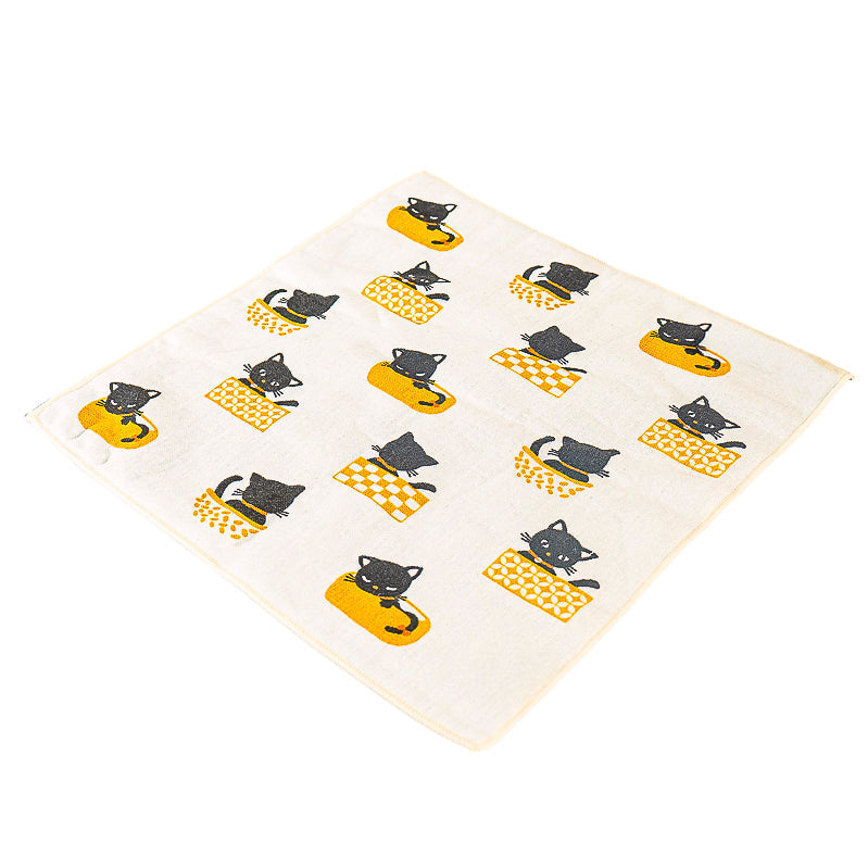 Japanse Handdoek - Zwarte Kat