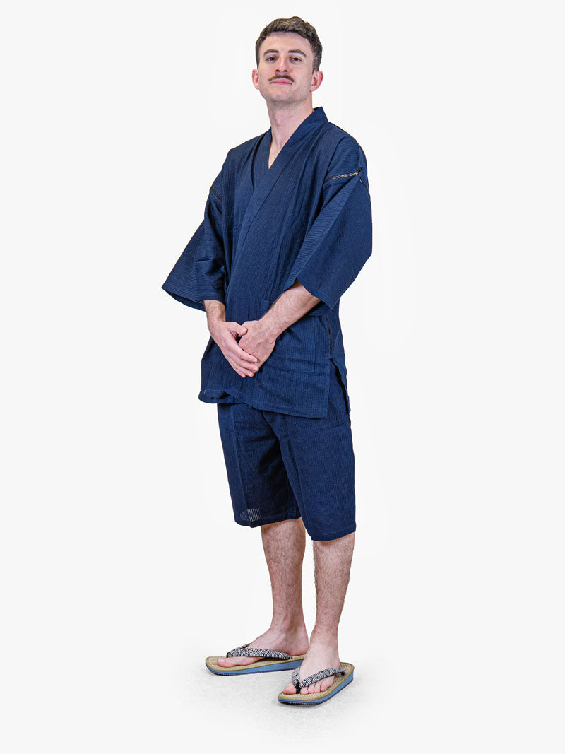 Japanse Heren Jinbei – Marineblauw
