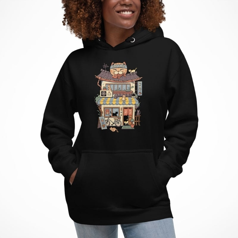 Japanse Hoodie - Neko Coffee