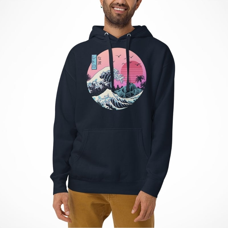 Japanse Hoodie - Retro Kanagawa